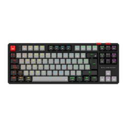 Teclado Inalambrico/Mecanico/GAMER BALAM RUSH LEVEL PRO GK990 LED RGB TKL/Español/Color Gris/Negro/BR-940368