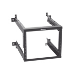 Rack Panzone de Montaje en Pared Panduit, de 19IN, Profundidad Ajustable, Rieles Numerados y Roscados #12-24, 9 UR, Color Negro, AWMR9