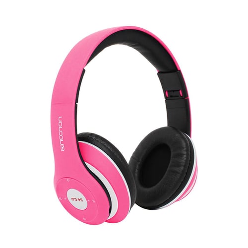Diadema Audifono Inalambrico Necnon NBH-01/ Bluetooth/ 3.5MM/ 3.5MML/ Radio-FM/ Micro-SD/ Manos Libres/ Sonido HI-FI/ Color Rosa, NCAB0104RZ