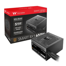 Fuente de Poder 650W Thermaltake PS-SPD-0650NNFABU-4/No Modular/ATX/80 Plus Bronce/Color Negro