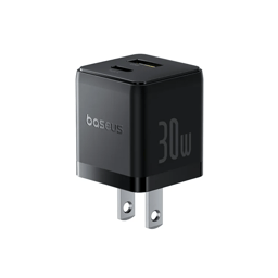 Cargador De Pared Tipo-C + USB-A Baseus P1011160B113-00 30W / Color Negro