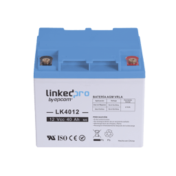 Bateria 12 VCC Linkedpro LK4012 40 AH/UL/Tecnologioa AGM-VRLA/Para Uso En Equipo Electronico/T2