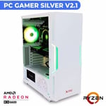 Computadoras Digital Master, AMD Ryzen 5 5600G/ 960GB/ Gigabyte B450/ Realtek Audio Codec/ 16GB RGB DDR4 3200MHZ/ 960GB/ Gigabyte Radeon RX 6600/ W10 Versión Prueba, PC GAMER SILVER V2.1