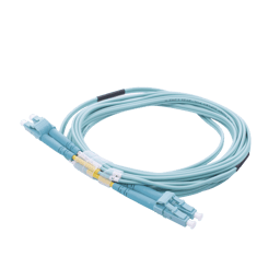 Jumper de Fibra Optica Multimodo LINKEDPRO LP-FOM4-LCLC-R03OM4 50/125 LC-LC OFNR (RISER), 2.0 MM/Duplex/Color Aqua/3 Metros
