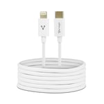 Cable Vorago Tipo C - Lightning 20W Carga Rápida 1 Mt Blanco CAB-125