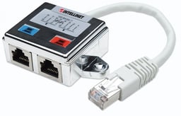 Adaptador Intellinet 504195, 2X RJ-45 A RJ-45 CAT5E, Color Plata