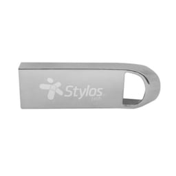 Memoria USB 2.0 64GB Stylos ST500 USB-A / Color Plata / STMUS564B