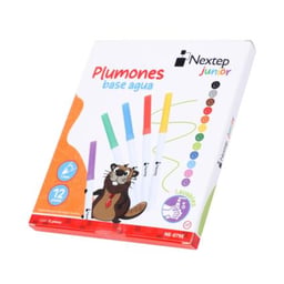 Caja c/12 Piezas de Plumones Nextep NE-079E de Base de Agua / Lavables