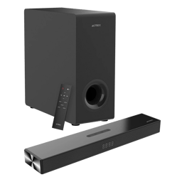 Barra de Sonido 2.1 Canales Subwoofer, Acteck Dynamic Thin BS600/Bluetooth 5.3/3.5MM/USB/HDMI/60W/Control Remoto/AC-940801