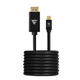 Cable De Video Displayport 4K Game Factor MDTD400 / 2 Metros / Color Negro