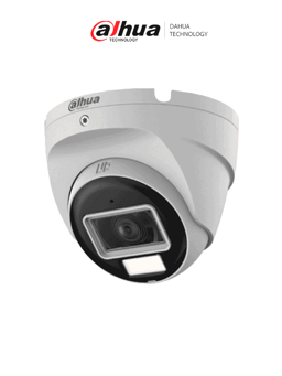 Camara Domo Dahua DH-HAC-T2A21N-U-IL-A 2MPX/Lente 2.8MM/Apertura Hasta 100°/IR 30M/Luz Calida 20M/Microfono Incorporado/IP67