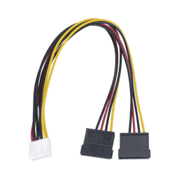 Cable doble de corriente SATA Hikvision 101-502-385 para DVRS Epcom / Hikvision