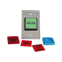 Botón de salida múltiples placas luz LED, 972LESMO
