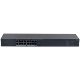 Switch Dahua DH-SG1016/16 Puertos/No Administrable/Gigabit Ethernet-10/100/1000/32 GBIT/S/Color Negro