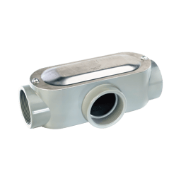 Caja Condulet Tipo T de 1/2" (12.7 MM) Rawelt OT-2990C/Incluye Tapa y Tornillos
