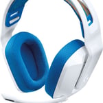 Diadema Audifono con Microfono Logitech G335 Gaming Alambrico 3.5MM Blanco/ Azul, 981-001017