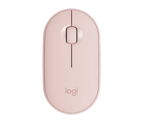 Mouse Inalámbrico Logitech Pebble M350 Optico/ RF + Bluetooth/ 1000DPI/ Color Rosa, 910-005769