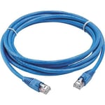 Cable de red extreme 6+ estándar 1m Leviton azul 62460-03L