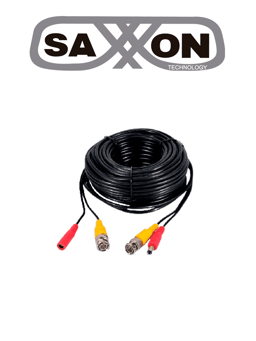 Cable Coaxial Siames Armado Saxxon SX-WB50 BNC Macho/50 M/Uso En Interior