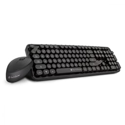 Kit de Teclado y Mouse Techzone TZ19COMB01-INA, Inalámbrico, USB, Negro