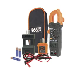 Kit De Amperimetro De Gancho Klein Tools CL-120-KIT / Con Probador De Fase Y Divisor / Para Medir Corriente Sin Cortar El Cable / Corriente CA De 400A