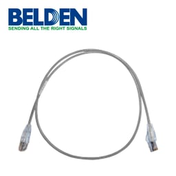 Cable Patch Cord UTP CAT6A Belden CAD1108003 Forro PVC Gris, 90CM, 28 AWG, 4 Pares, Uso Interior