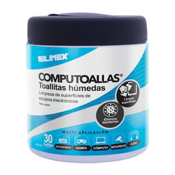 Toallas Húmedas Antibacteriales y Antiestáticas para Equipo de Cómputo Silimex con 30 piezas/computoallas/750300219672