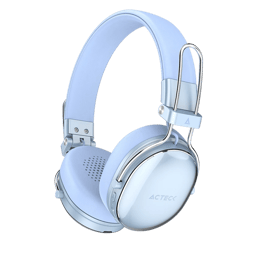 Diadema Audifonos C/Microfono Inalambricos Acteck Luxe Chic HP710/Bluetooth/Cancelacion de Ruido Hibrido/Color Azul/AC-940917