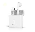 Audifonos Intrauriculares con Microfono Inalambricos Klip Xtreme Twintouch KTE-010WH Bluetooth USB-C Blanco