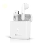 Audifonos Intrauriculares con Microfono Inalambricos Klip Xtreme Twintouch KTE-010WH Bluetooth USB-C Blanco