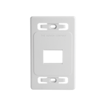 Placa de pared modular MAX, de 2 salidas, color blanco, version bulk (Sin Empaque Individual), MX-FP-S-02-02B