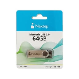 Memoria USB 2.0 Nextep Twist 64GB Negra