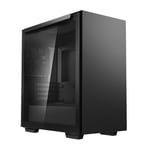 Gabinete Deepcool Macube 110 BK / Micro ATX/ Media Torre/ USB 3.0/ Cristal Templado/ Sin Fuente/ Negro