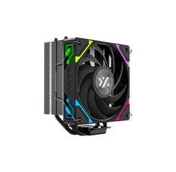 Disipador XYZ Thermax 4 para CPU/Intel y AMD/600-2000RPM/ARGB/Negro/X-AC-THERB4