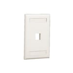 Placa de pared vertical para 1 puerto, blanco Panduit NK1FWHY