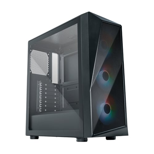 Gabinete Cooler Master CMP 520 Con Ventana/ ARGB/ MINI-ITX/ Micro ATX/ ATX 3 Ventiladores Instalados/ USB 3.2/ Sin Fuente/ Color Negro, CP520-KGNN-S00