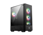 Gabinete MSI MAG FORGE 112R Negro/ Mid Tower/ 4X Ventiladores/ Sin Fuente/ USB 3.2