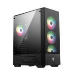 Gabinete MSI MAG FORGE 112R Negro/ Mid Tower/ 4X Ventiladores/ Sin Fuente/ USB 3.2