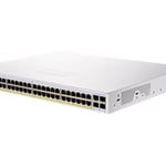Switch Cisco CBS350 Administrable con 48 Puertos 10/100/1000 POE+ 370W+4 Puertos Giga SFP, CBS350-48P-4G-NA