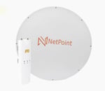 Kit de Radio C5C con Antena NPX2 34DBI/ 4.9-6.2 GHZ/ Hasta 50KM/ Incluye Jumpers, POE, Cable de Alimentacion, C5CNPX2KIT