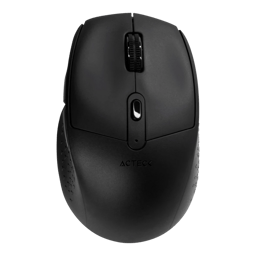 Mouse Inalambrico Acteck Optimize Ergo MI68, 1600 DPI/6 Botones/Color Negro/AC-934077
