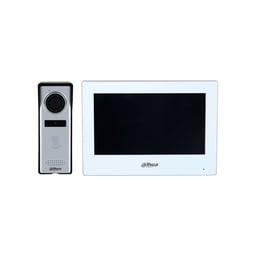 Kit De Videoportero Hibrido Dahua DHI-KTH01 / 1.3MP / Frente De Calle Analógico Con Cámara / Monitor Touch De 7" Wifi / 4 Hilos Al Frente De Calle / Soporta Cámaras IP / Compatible App DMSS / Apertura Remota Puerta