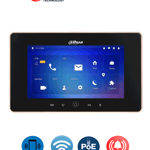 Monitor IP Touch 7" Dahua VTH5221D-S2, WIFI y Ethernet/ POE 802.3AF/ Microsd/ Hasta 32 Camaras IP/ Hasta 20 Frentes de Calle