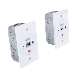 Placas de Pared de Extension HDMI Sobre CAT6 a 40 Metros Epcom TT372W con Control IR, Compatible con HDCP