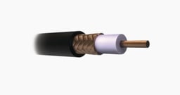Bobina Cable Coaxial RG11/U Viakon JV44 Color Negro, AWG 14, Aislamiento Espumado, Blindaje de Aluminio al 60%, Aplicacion Intemperie Para CCTV