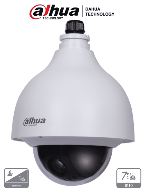 Camara PTZ Antivandalica Dahua DH-SD40215N-HC-LA 2MP/ 15X de Zoom Optico/ Starlight/ WDR Real de 120 DB/ 3D DNR/ IK10/ IP67/ 1 Entrada de Audio/ 2&1 E&S de Alarmas