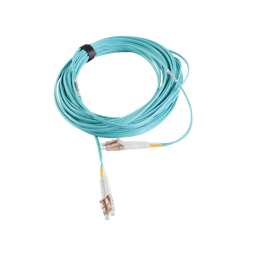 Jumper de fibra óptica multimodo 50/125 XGLO OM3, 15m AQUA, FJ2-LCLC5L-15AQ