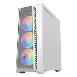 Gabinete Cooler Master Masterbox 520 Mesh, Blanco / Midi-Tower / ARGB / Con Ventana / ATX / 3 Ventiladores / Sin Fuente / MB520-WGNN-S00