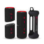 Bocina Getttech / GBH-31505R / Resistente Al Agua / 10W / 2 en 1 BT4 IPx7 / 3.5mm / Negro/Rojo
