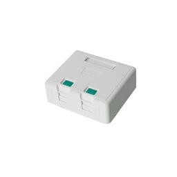 Caja de pared con 2 puertos Keystone, no incluye Jacks, LP-WP-06